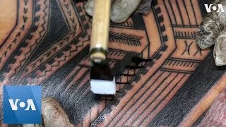 Traditional Samoan Tattoo Ritual [upl. by Phipps489]