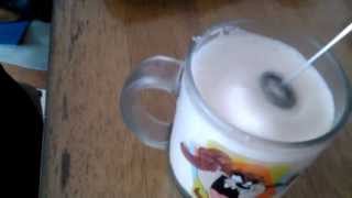 Aerolatte Review Frothing Cold Milk In Under 1 Minute [upl. by Dagny]