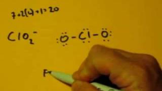 Lewis Dot Structure of ClO2 Chlorite Ion [upl. by Epilef518]
