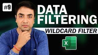 Wildcard Filter in Excel  Ms Excel  Data Filtering [upl. by Litch]